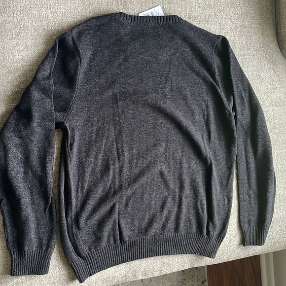 NWT Men’s XL Haggar Long Sleeve Black Sweater - Picture 4 of 6